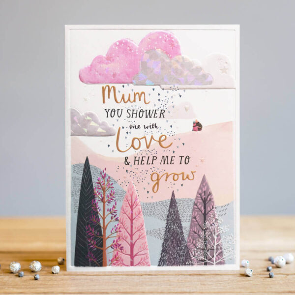 mother of bride card help me to grow