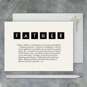 Father of the bride card