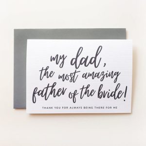 father of the bride card