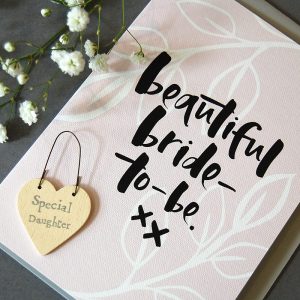 bride to be daughter card