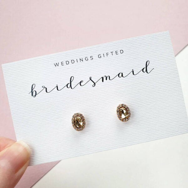 bridesmaid earring cards