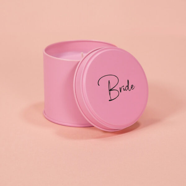 Bride Pink Candle Tin