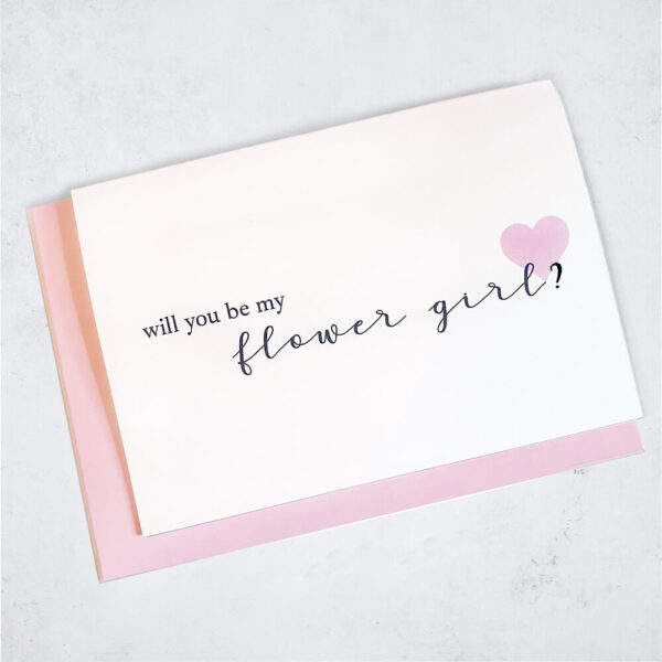 flower girl proposal card