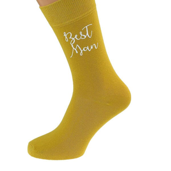 best man socks yellow